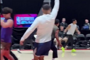 早期NBA名記Shams訓(xùn)練備戰(zhàn)名人賽！這水平真行吧？！