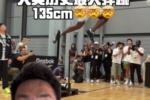 彈跳世界紀(jì)錄又被破了？??國外扣將Clark解鎖135CM！